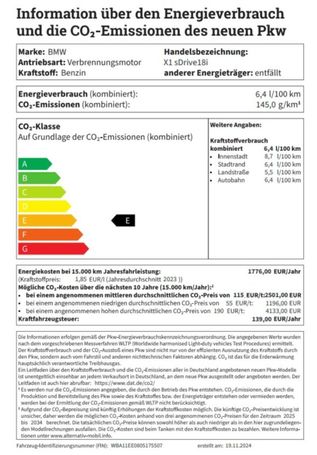 BMW X1 sDrive18i 100 kW image number 13