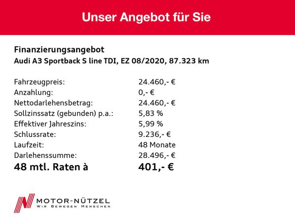 Audi A3 35 TDI S-line 110 kW image number 18