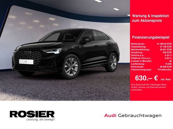 Audi Q3 35 TFSI S tronic S-line Sportback 110 kW image number 4