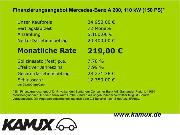 Mercedes-Benz A 200 d 110 kW image number 10