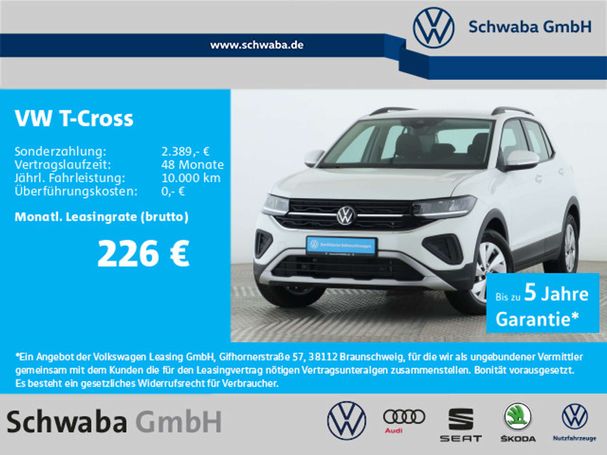 Volkswagen T-Cross 1.0 TSI Life 70 kW image number 4