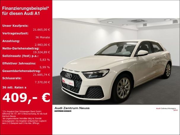 Audi A1 25 TFSI S tronic Sportback 70 kW image number 2