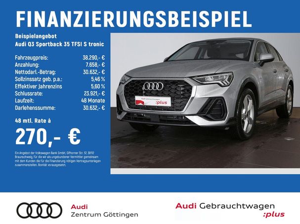 Audi Q3 35 TFSI S tronic Sportback 110 kW image number 2