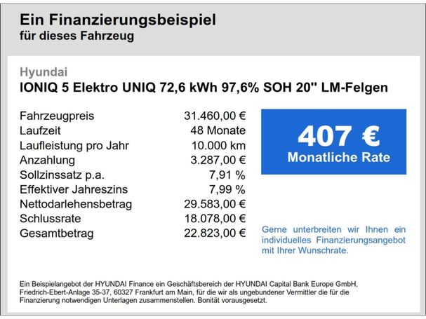 Hyundai Ioniq 5 72 kWh UNIQ 160 kW image number 6