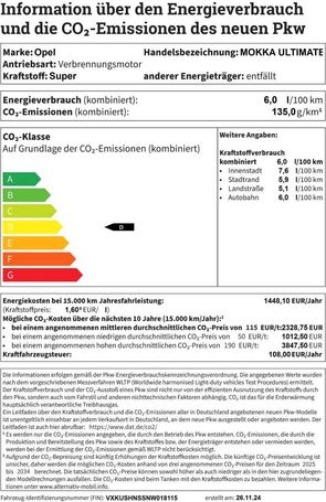 Opel Mokka 1.2 Ultimate 96 kW image number 20