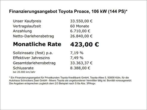 Toyota Proace Meister 106 kW image number 5