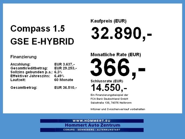 Jeep Compass 1.5 GSE e-Hybrid 96 kW image number 5