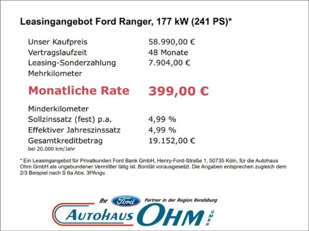 Ford Ranger 3.0 EcoBlue Wildtrak e-4WD 177 kW image number 4