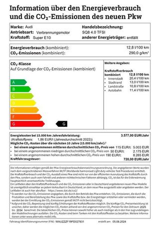 Audi SQ8 4.0 TFSI 373 kW image number 19