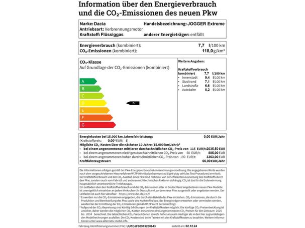 Dacia Jogger 1.0 TCe ECO-G 67 kW image number 24