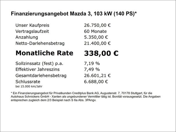 Mazda 3 103 kW image number 6