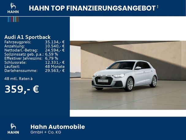 Audi A1 30 TFSI Sportback Advanced 85 kW image number 4