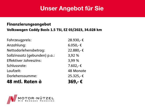 Volkswagen Caddy 1.5 TSI 84 kW image number 9