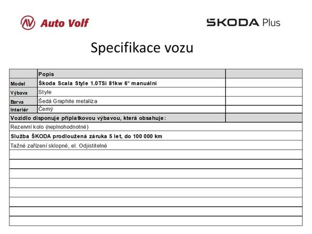 Skoda Scala 1.0 TSI Style 81 kW image number 5