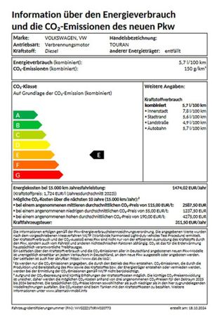 Volkswagen Touran 2.0 TDI DSG Highline 110 kW image number 13