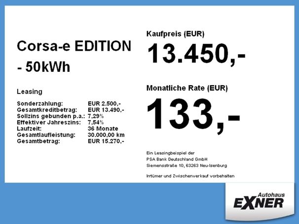 Opel Corsa e 50 kWh 100 kW image number 5