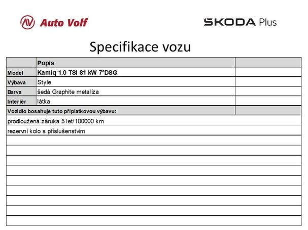 Skoda Kamiq 1.0 TSI Style 81 kW image number 5