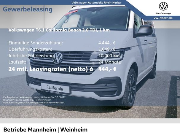 Volkswagen T6 California DSG Beach 4Motion 110 kW image number 1