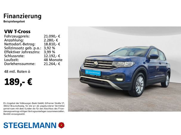 Volkswagen T-Cross 1.0 TSI Life 70 kW image number 5