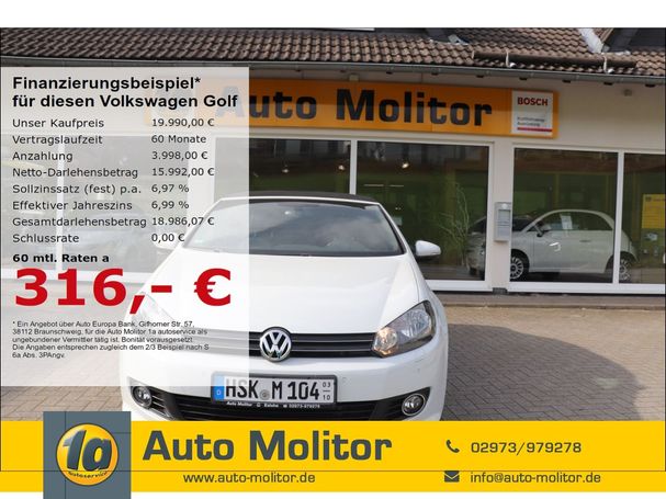 Volkswagen Golf Cabriolet 1.4 TSI 92 kW image number 5