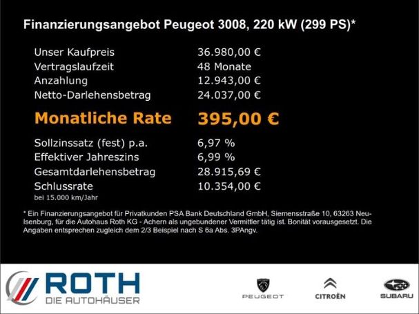 Peugeot 3008 Hybrid4 300 GT e-EAT8 220 kW image number 6