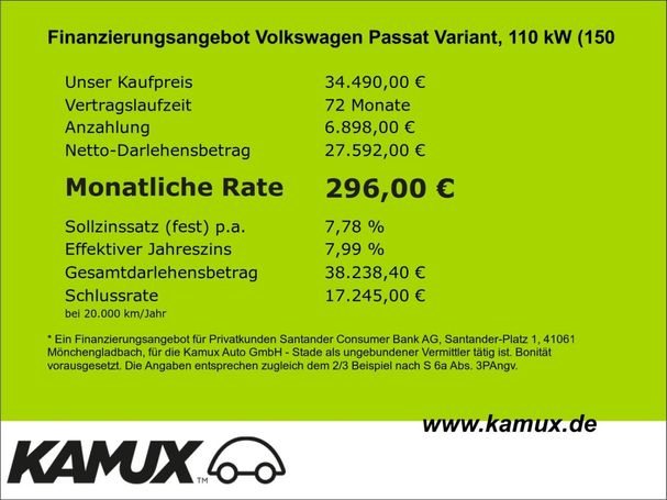 Volkswagen Passat Variant 2.0 TDI DSG 110 kW image number 2