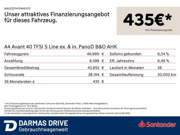 Audi A4 40 TFSI S-line Avant 150 kW image number 6