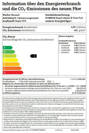 Renault Symbioz E-Tech Full Hybrid 145 105 kW image number 9