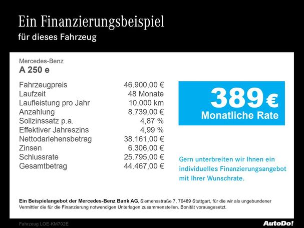 Mercedes-Benz A 250 e 160 kW image number 1