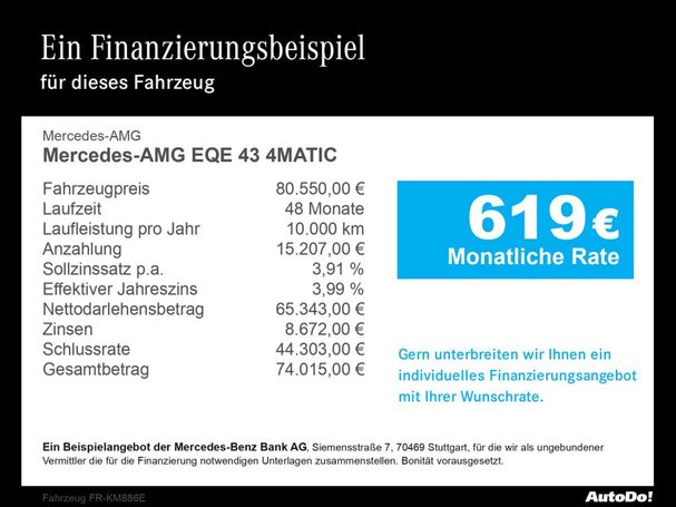 Mercedes-Benz EQE AMG 43 350 kW image number 14