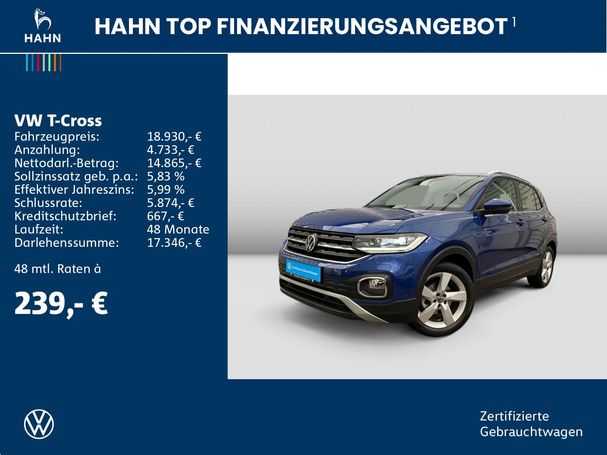 Volkswagen T-Cross 1.0 TSI Style 81 kW image number 3