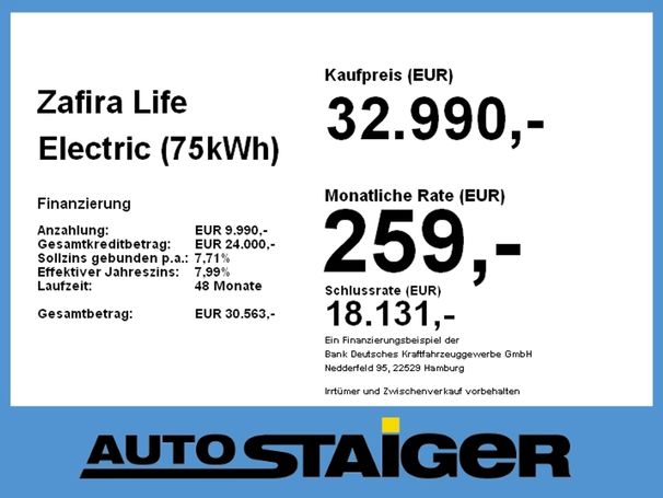 Opel Zafira L 75 kWh 100 kW image number 5