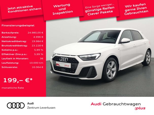 Audi A1 30 TFSI S-line Sportback 85 kW image number 1