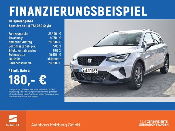 Seat Arona 1.0 TSI DSG Style 81 kW image number 6