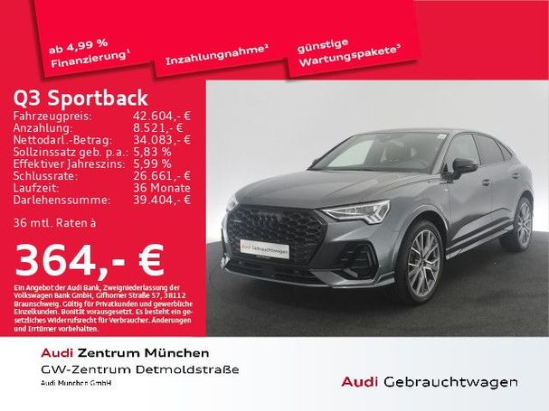 Audi Q3 45 TFSI S tronic S-line Sportback 180 kW image number 3