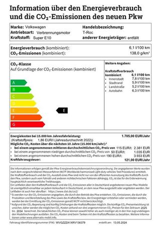 Volkswagen T-Roc 1.5 TSI DSG 110 kW image number 13