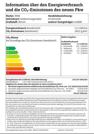 BMW Z4 sDrive20i 145 kW image number 11