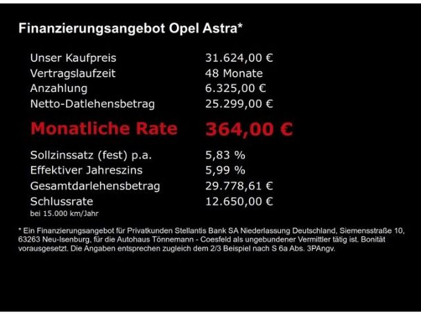 Opel Astra PHEV 133 kW image number 8