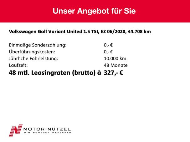 Volkswagen Golf Variant 1.5 TSI 96 kW image number 16