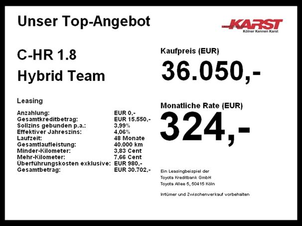 Toyota C-HR 1.8 Hybrid 103 kW image number 5