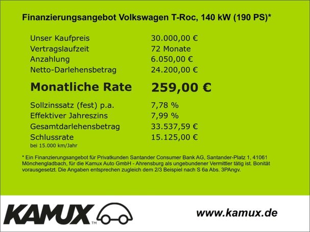 Volkswagen T-Roc 2.0 TSI DSG 4Motion 140 kW image number 13