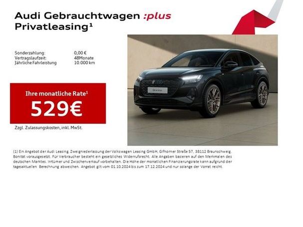 Audi Q4 55 quattro e-tron S-line Sportback 250 kW image number 2