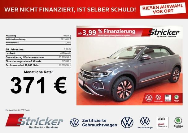 Volkswagen T-Roc Cabriolet 1.0 TSI 81 kW image number 5