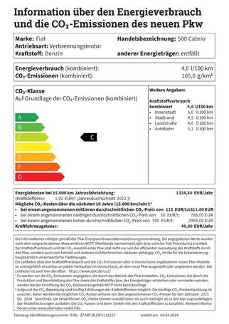 Fiat 500C 51 kW image number 7