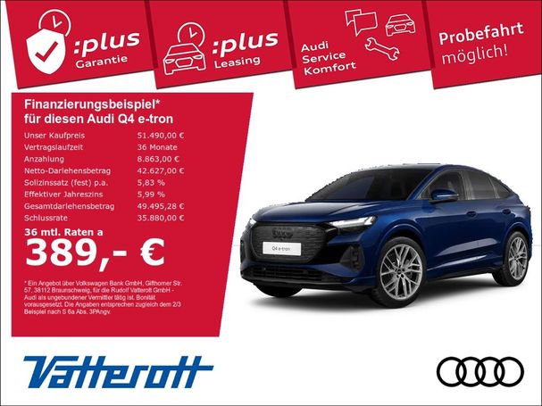 Audi Q4 45 quattro e-tron Sportback 195 kW image number 6