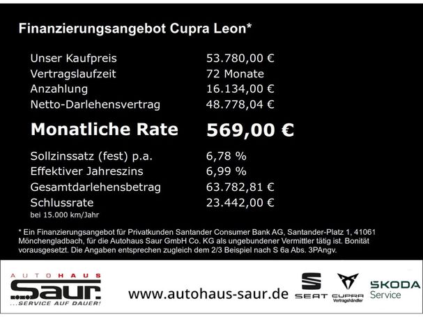 Cupra Leon Sportstourer VZ 2.0 TSI 4Drive DSG 245 kW image number 5