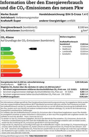 Suzuki SX4 S-Cross 1.4 Hybrid 95 kW image number 15