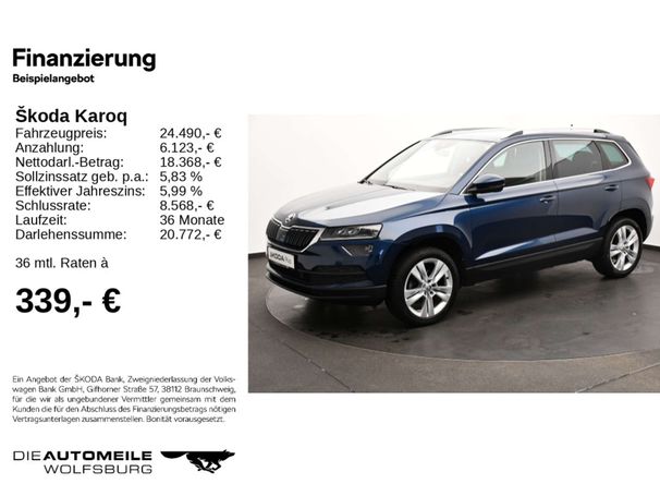 Skoda Karoq 1.5 TSI DSG Style 110 kW image number 5