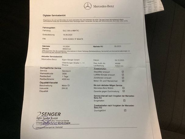 Mercedes-Benz GLC 300 e 235 kW image number 22