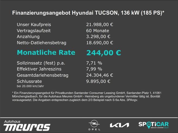 Hyundai Tucson 2.0 CRDi 4WD Premium 136 kW image number 5